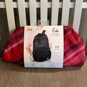Lug Echo SE Backpack Buffalo Check Red